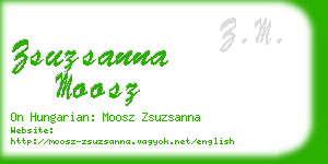 zsuzsanna moosz business card